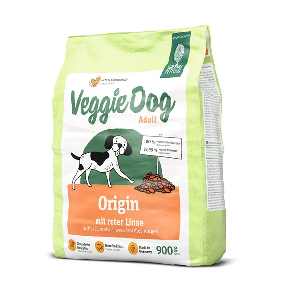Glutenfreies, vegetarisches Hundefutter von Veggiedog Green Petfood